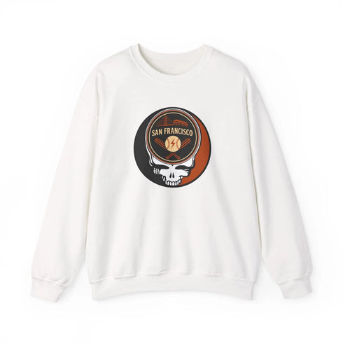 Grateful Dead - San Francisco Giants Grateful Dead Stealie Crewneck Sweatshirt - MLB - StealieShop